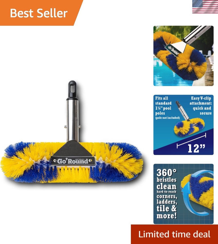 GoRound 360 Pro Pool Brush 12 inches