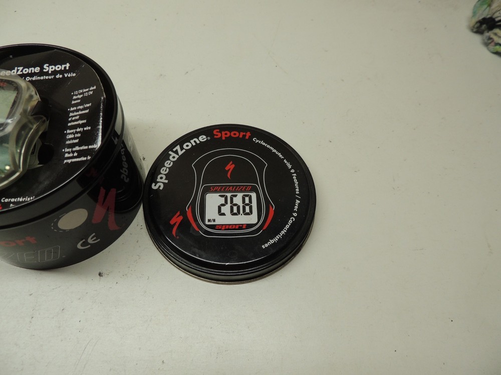 Specialized Speedzone Comp Wire Mount Cyclocomputer Odometer Clear vintage READ