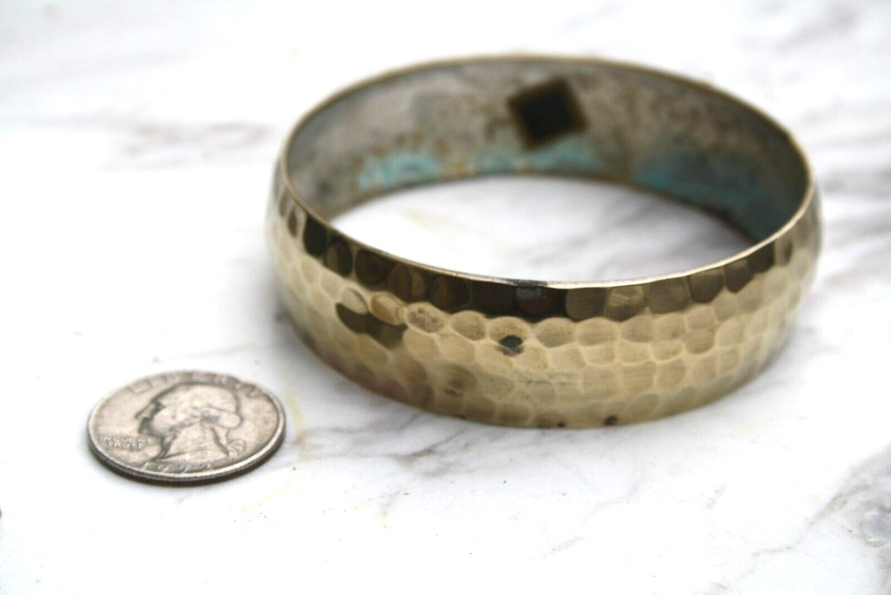 Vintage Brass Hammered Bangle Made in India