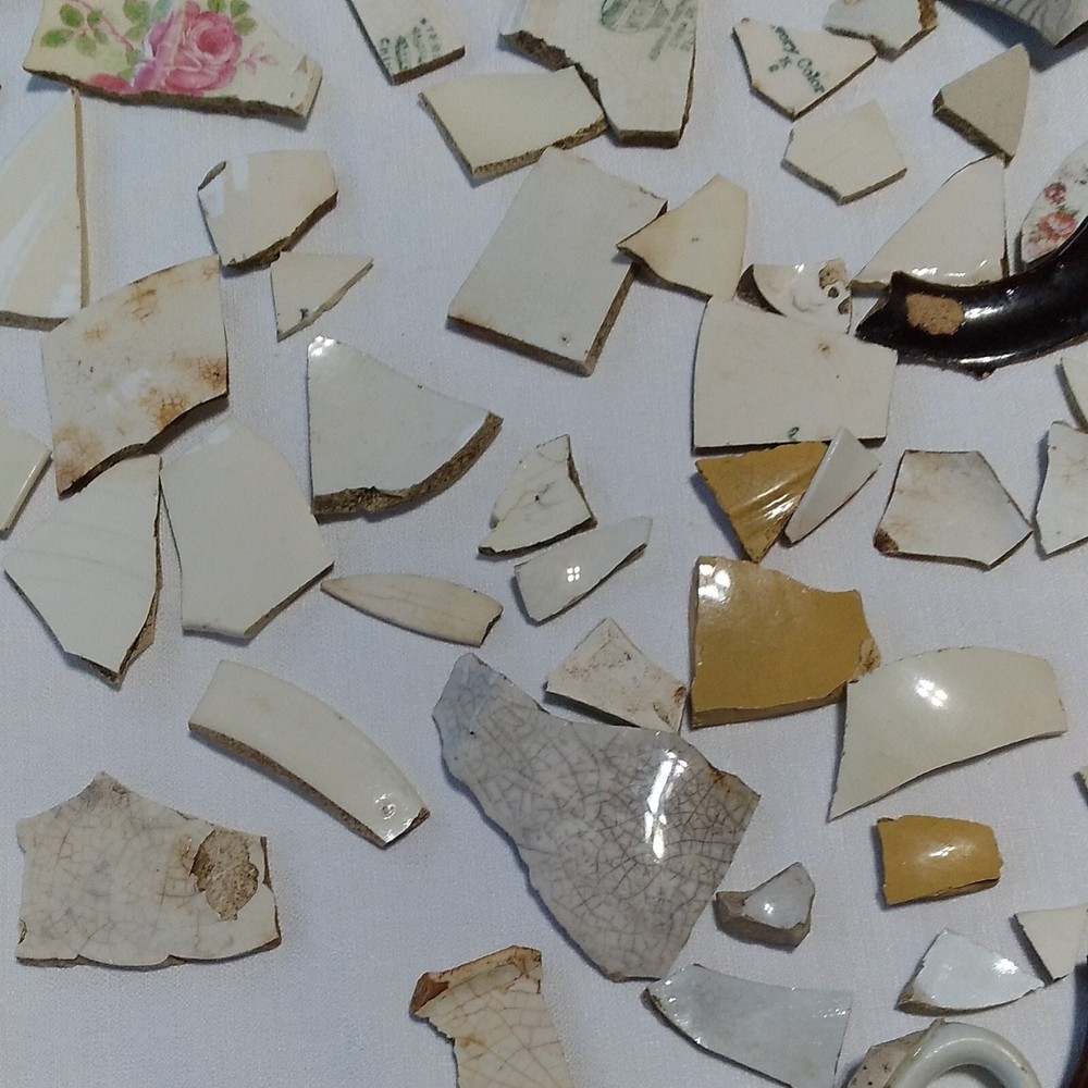 Old Broken Ceramic Plates/Dishes Mosaic Crafts Over 2 lbs