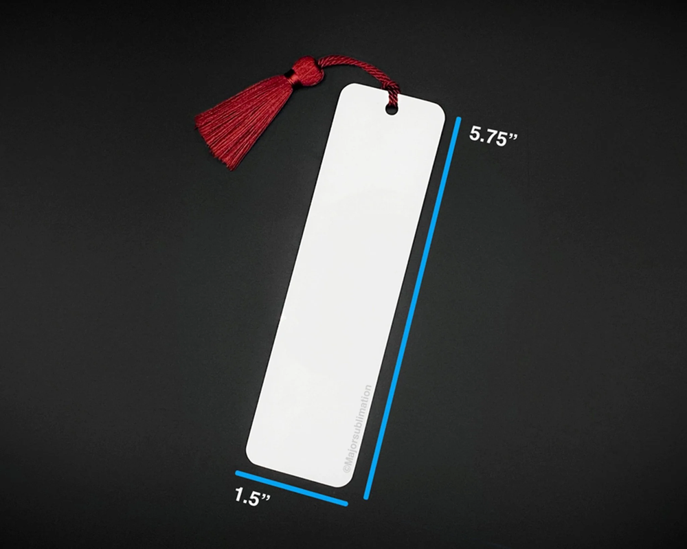 Metal Sublimation Bookmark Blanks