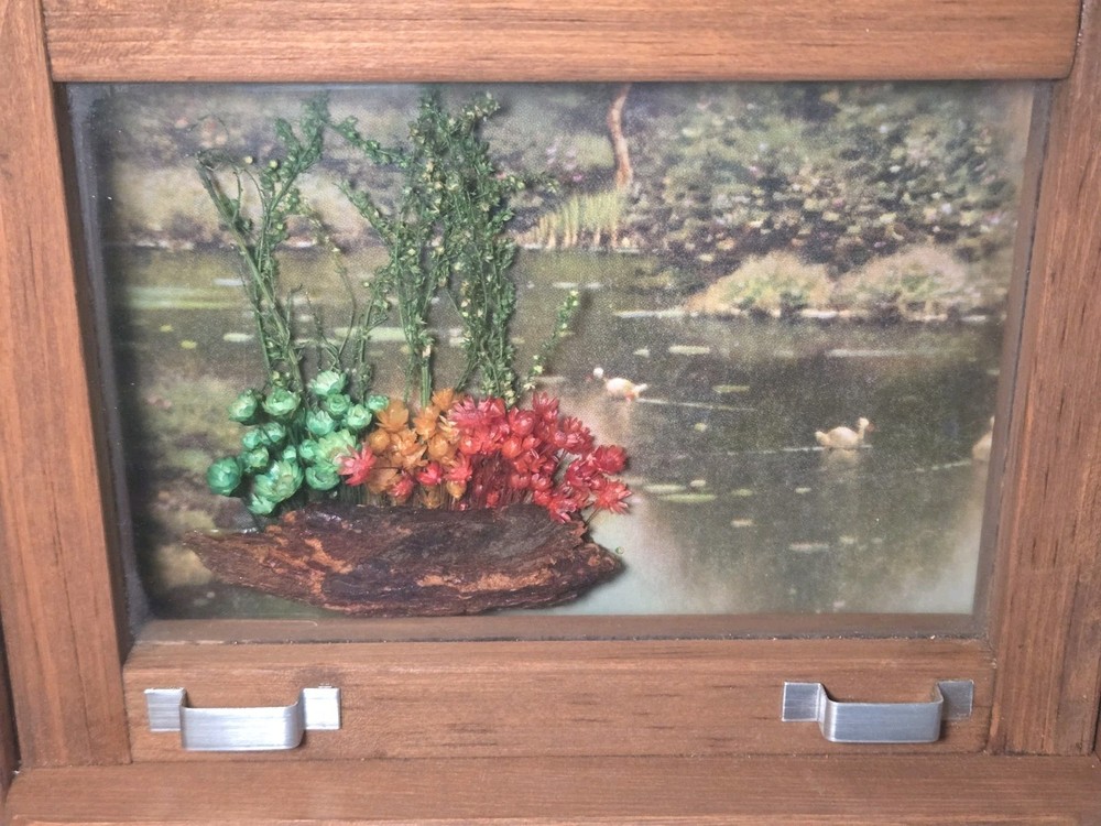 3D Wall Art Wooden Window View Rustic Home Decor