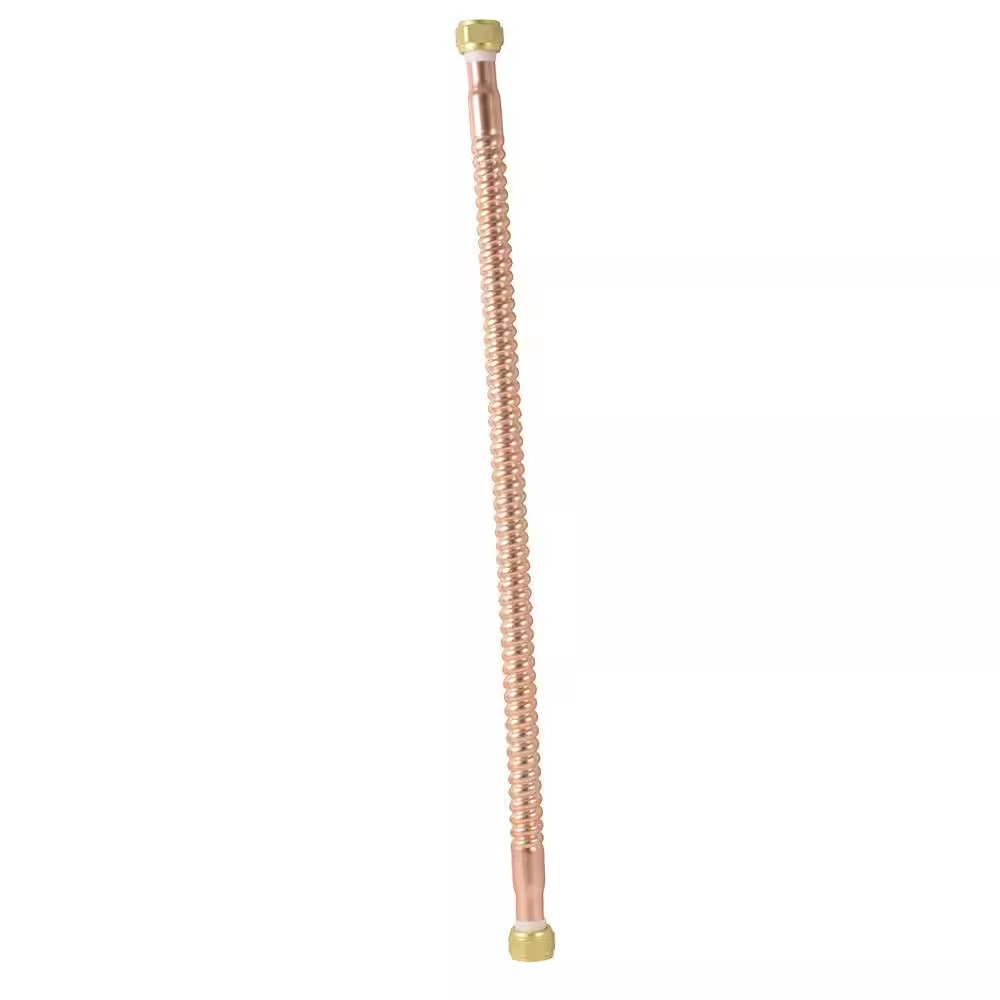 3/4 In. FIP X 3/4 In. FIP X 15 In. Copper Water Heater Connector