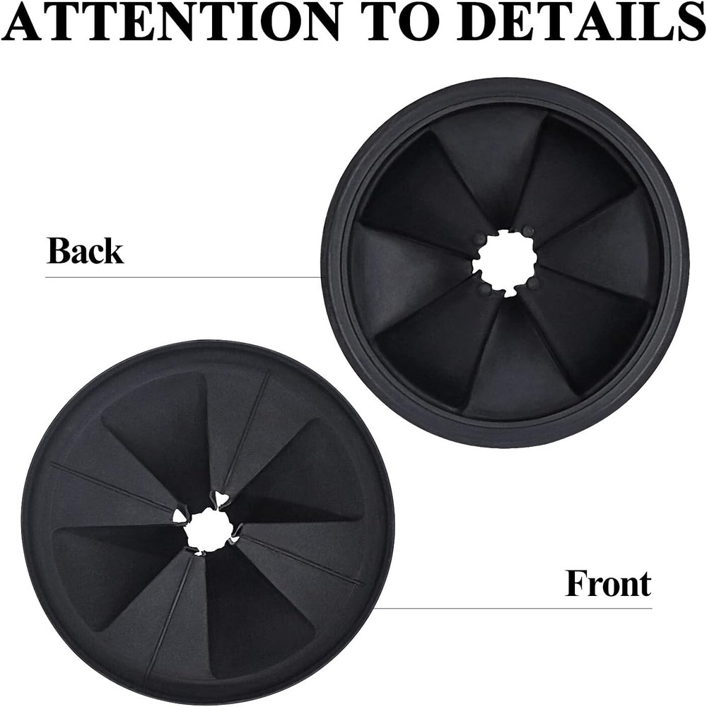 InSinkErator Compatible 3 3/8" Garbage Disposal Splash Guard - Easy Clean Design