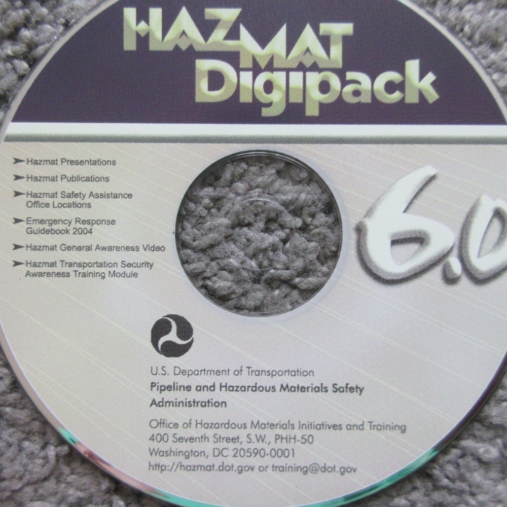 HAZMAT DIGIPAK 6.0 DOT SAMPLING TRAINING.i2 CD ROM