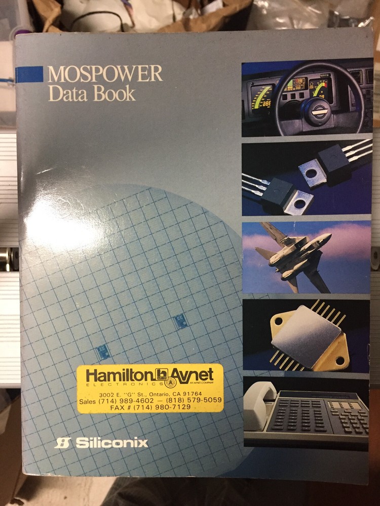 Data Book = Siliconix Analog and Power Integrated Circuits 1985/1988 =
