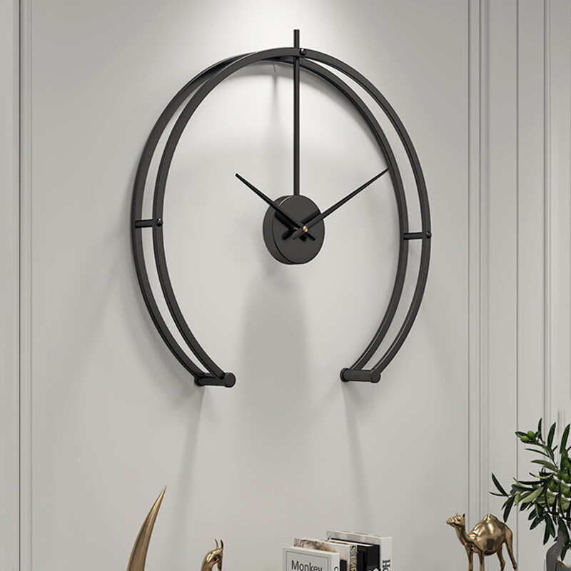 Kitchen Black Wall Clock Room Deco Wall Clock Silent Large Clock Home Wall Clock