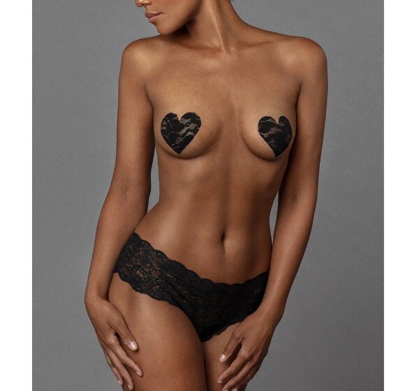 B-Six Nippies Basic Heart Pasties 3-Pack - Women's #BASIC-HEARTS Size C NWT
