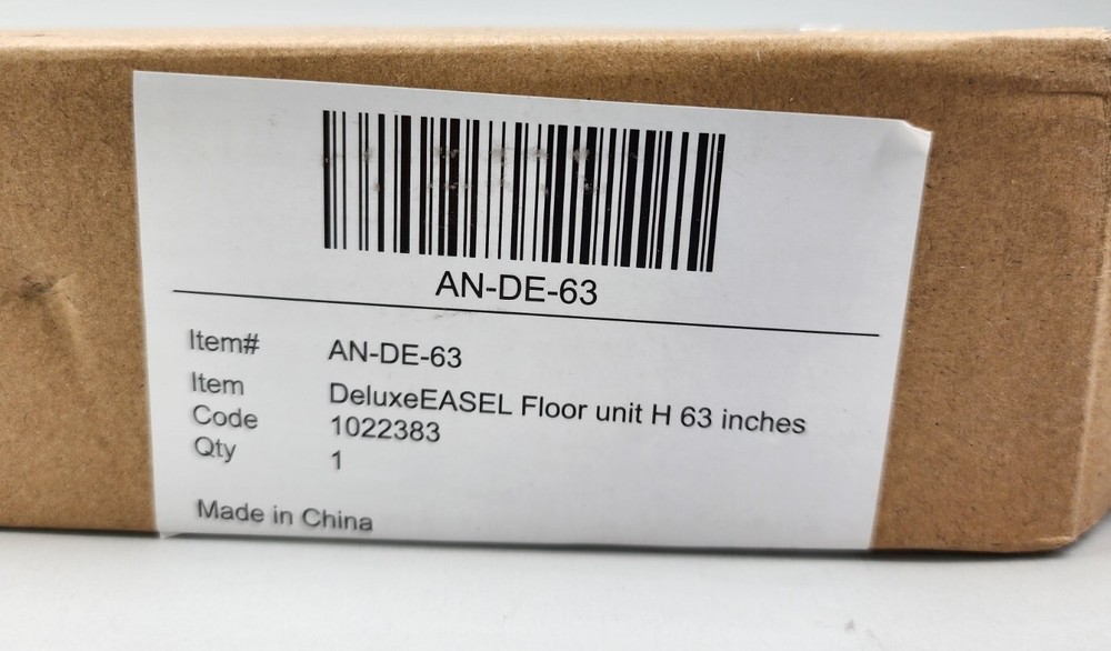 Deluxe Easel Floor Unit H 63" Code 1022383 - AN-DE-63