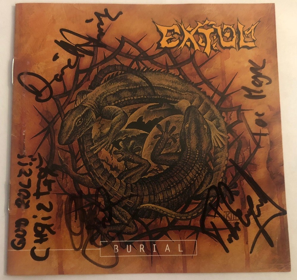 Extol Burial Signed Autographed CD 1999 Solid State Records Good Rare!