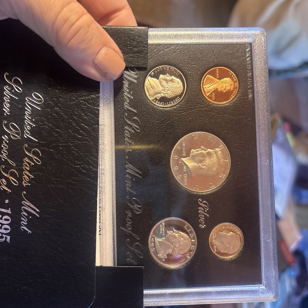 1995 Silver Proof Set U.S. Mint Original Government Packaging & COA