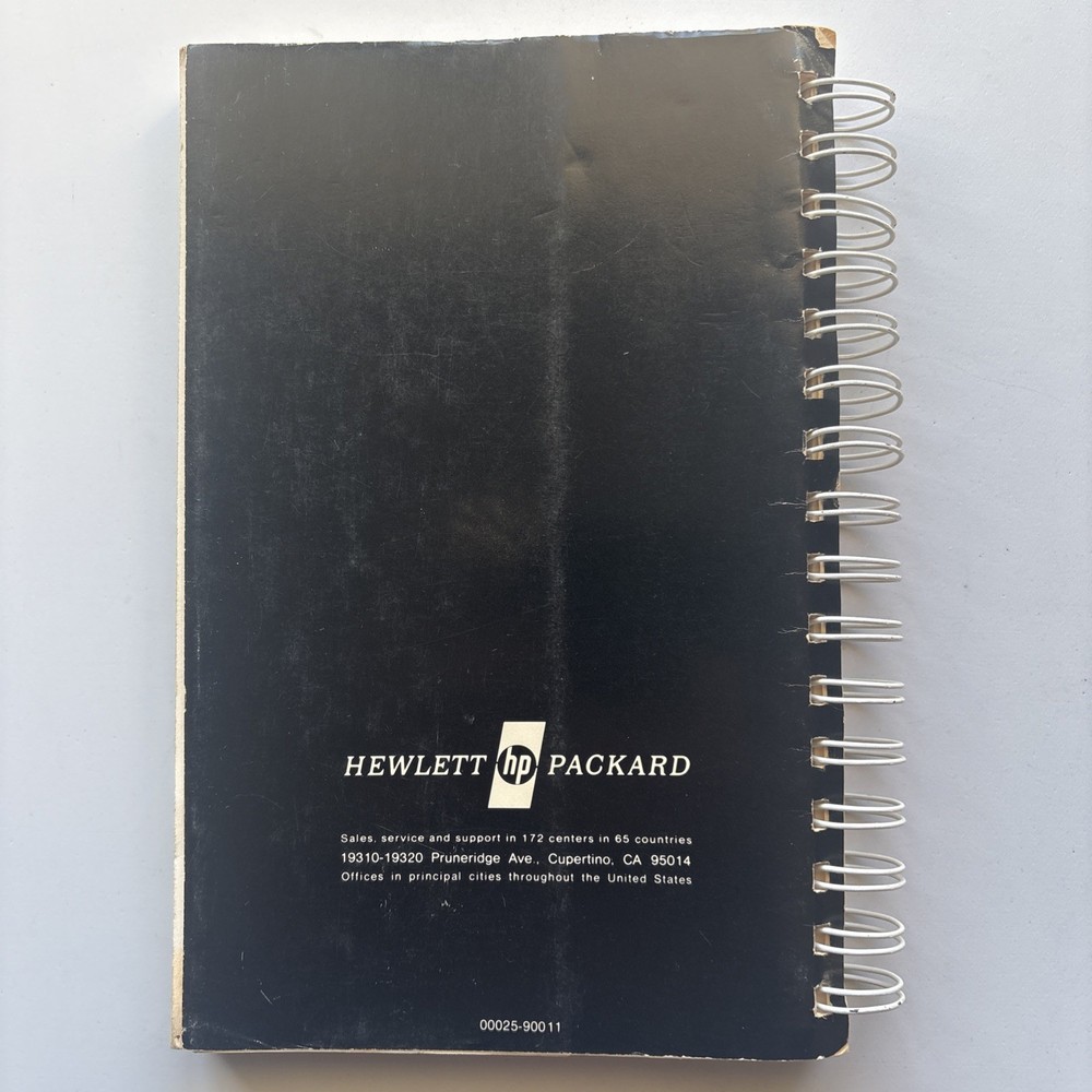 VTG Hewlett Packard HP-25 Applications Programs 1975 Manual