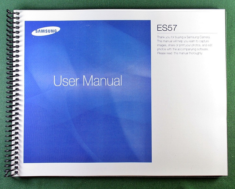 Samsung ES57 User's Manual: 98 Pages & Protective Covers