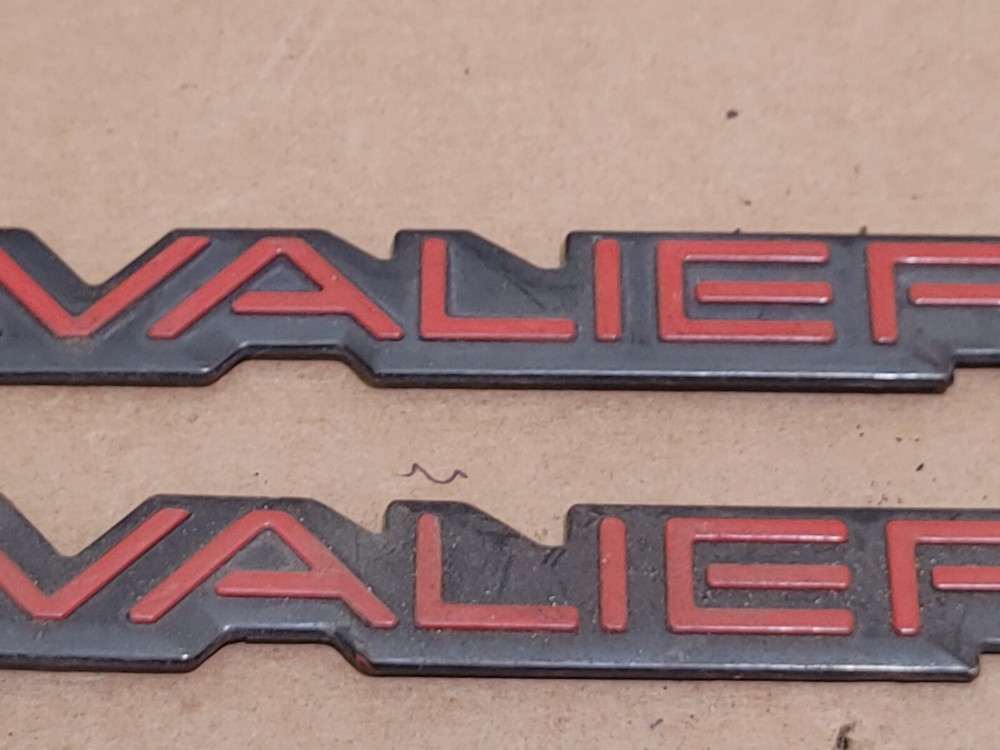 (2) CHEVROLET CAVALIER RS CIRCA '90 EMBLEMS 11.8" (X115}