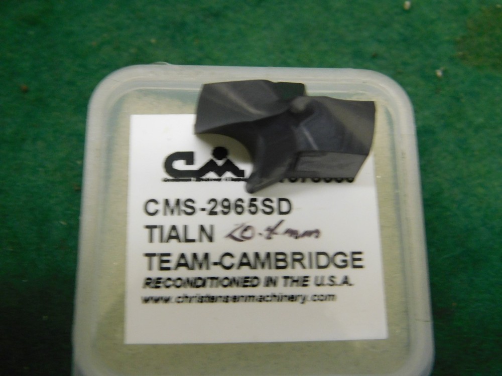 CMS 2965SD TIALN 20.4mm  (.8031") Carbide Replaceable Modular SE Drill Tip