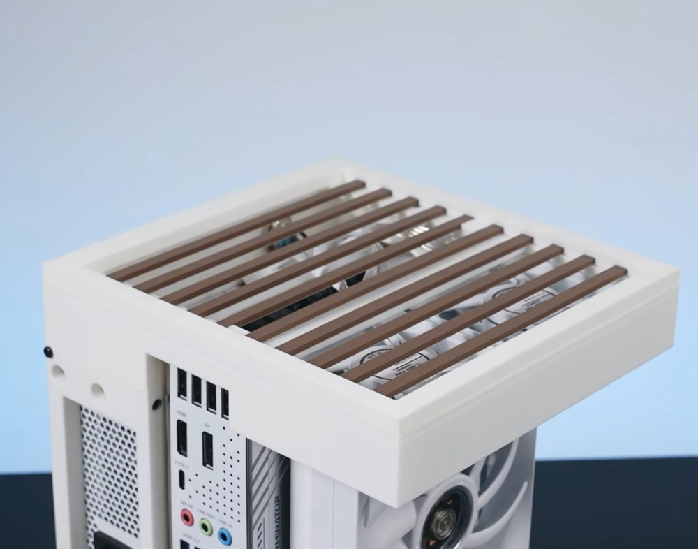 Unique ITX case, Open Computer Case, 3D printed PC case, SFX power supply,Compat