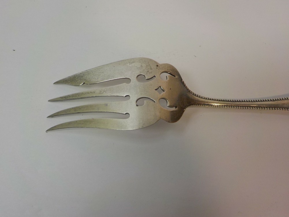 Gorham LANCASTER Sterling Silver 7.25" Cold Meat Fork, No Monograms