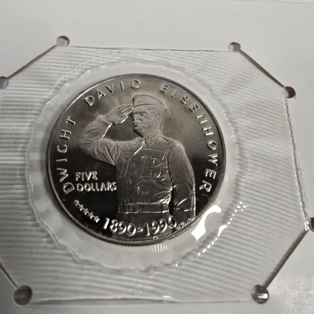 1990 "Dwight D Eisenhower" Marshall Islands $5 Commemorative