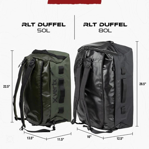 Vertx RLT Duffel - 80L - Black (VTX5097-BK)