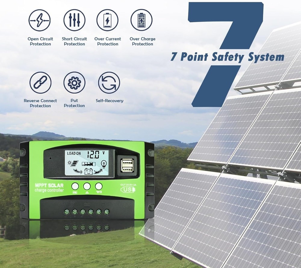 Eco-Friendly 30A Solar Charge Controller for Efficient 12V/24V Energy Solutions