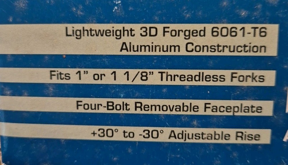 Forte Adjustable 31.8mm Stem