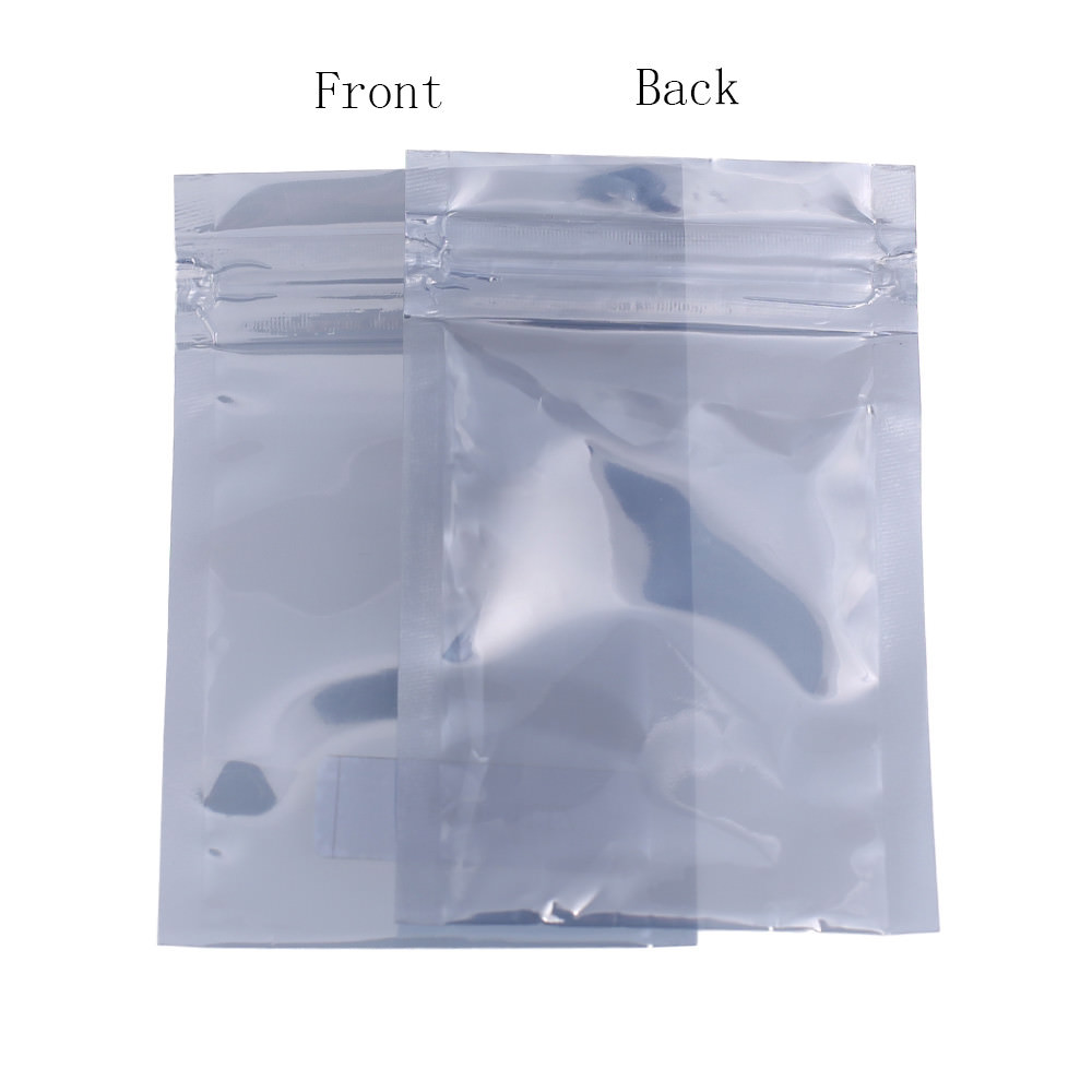 Assorted Sizes GlossyTranslucent Anti Static Mylar Sealable Zip Lock Pouch Bag M