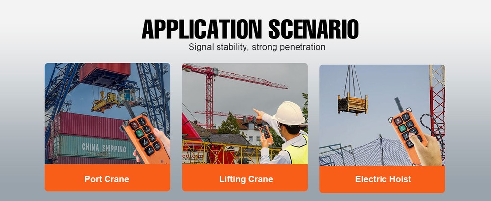 Wireless Crane Remote Control Industrial 8 Buttons Remote Control 12V-24V