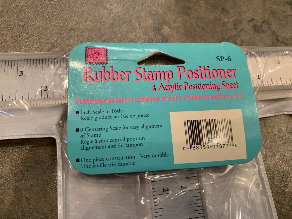 Deja Views Rubbert Stamp Positioner/Acrylic Positioning Sheet