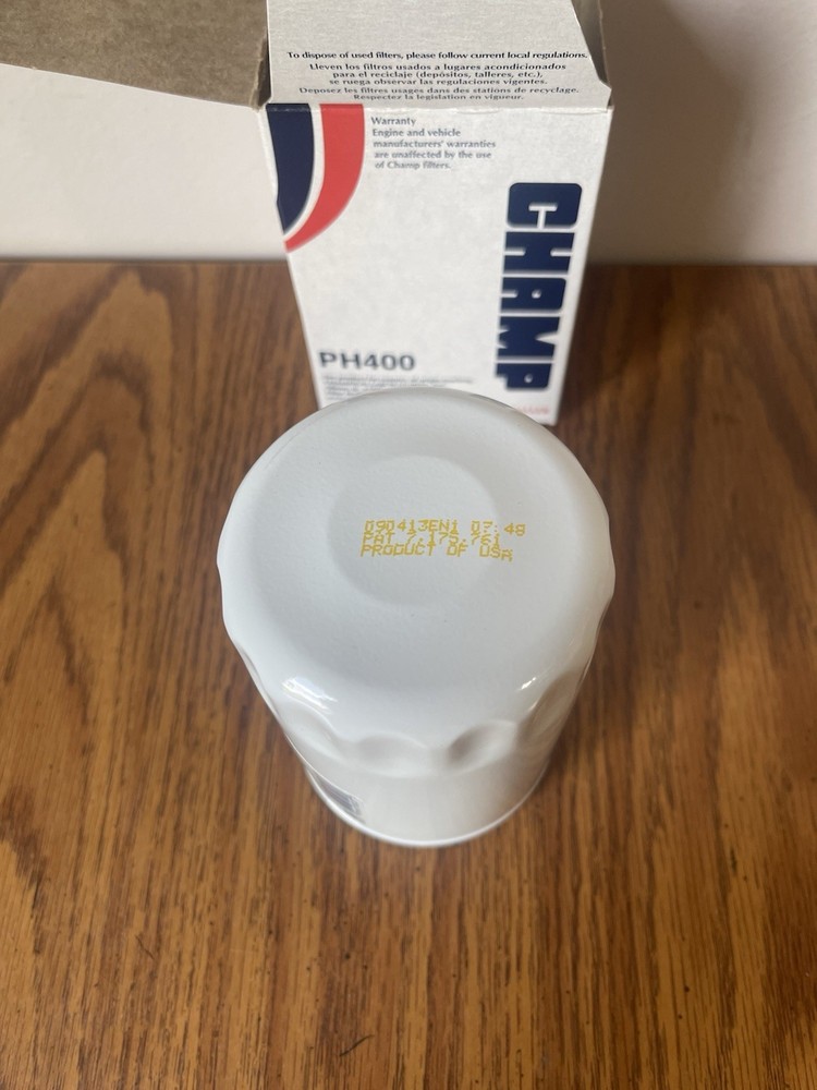 Oil Filter Champ/Champion Labs PH400