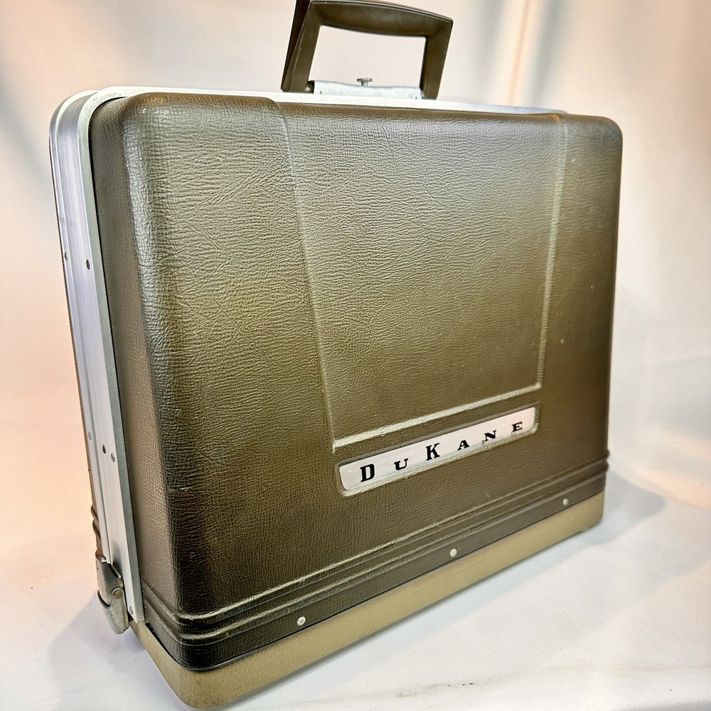 Vintage Dukane 14A335G Classroom Projector Model with Case Works