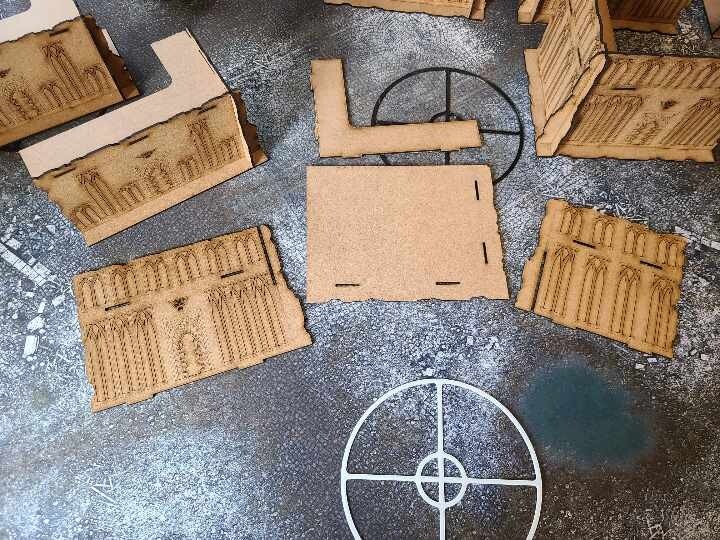 Wood Ruins Terrain Scenery Compatible With ITC