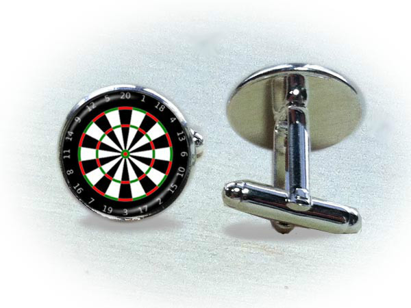 Dart Board Cufflinks - Game Cufflinks