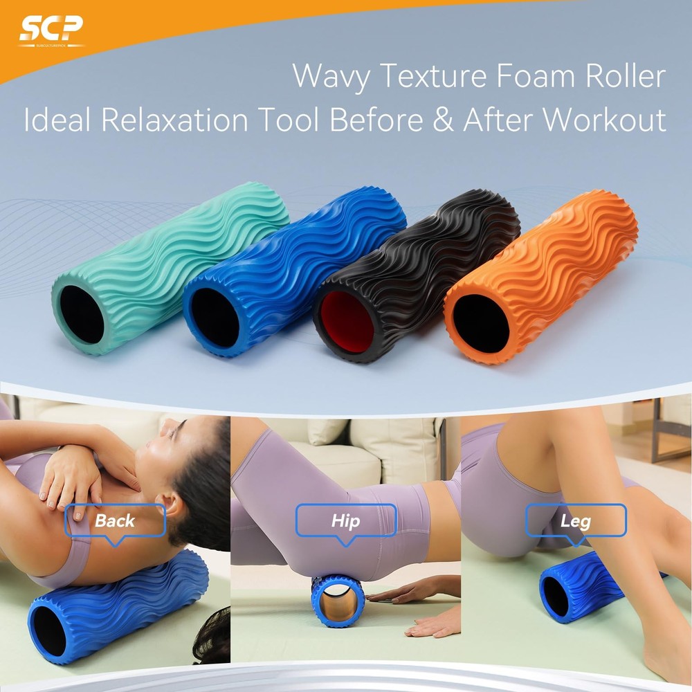 Foam Roller Medium Density Back Roller for Deep Tissue Muscle Massage of The ...