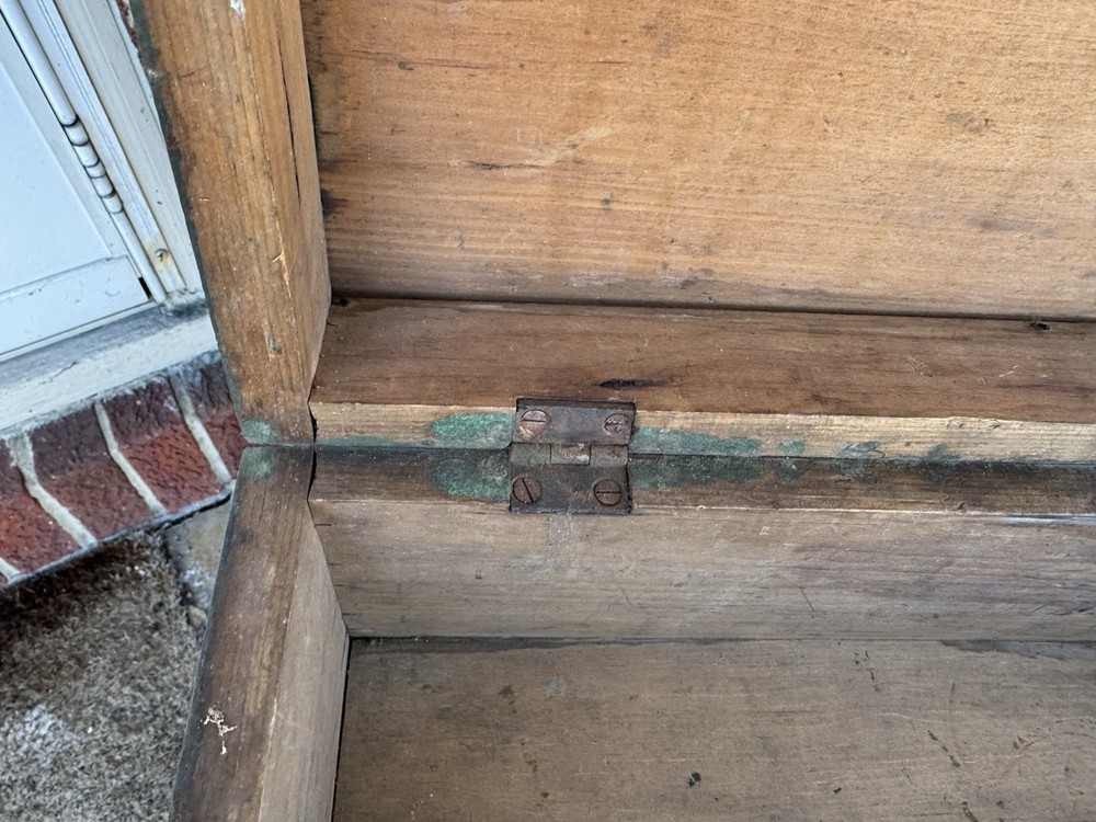Antique Wooden Footlocker/Toolbox