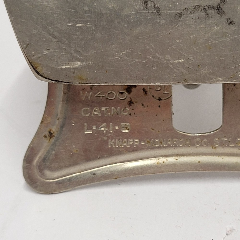 Vintage Folding Travel Iron Knapp Monarch Works