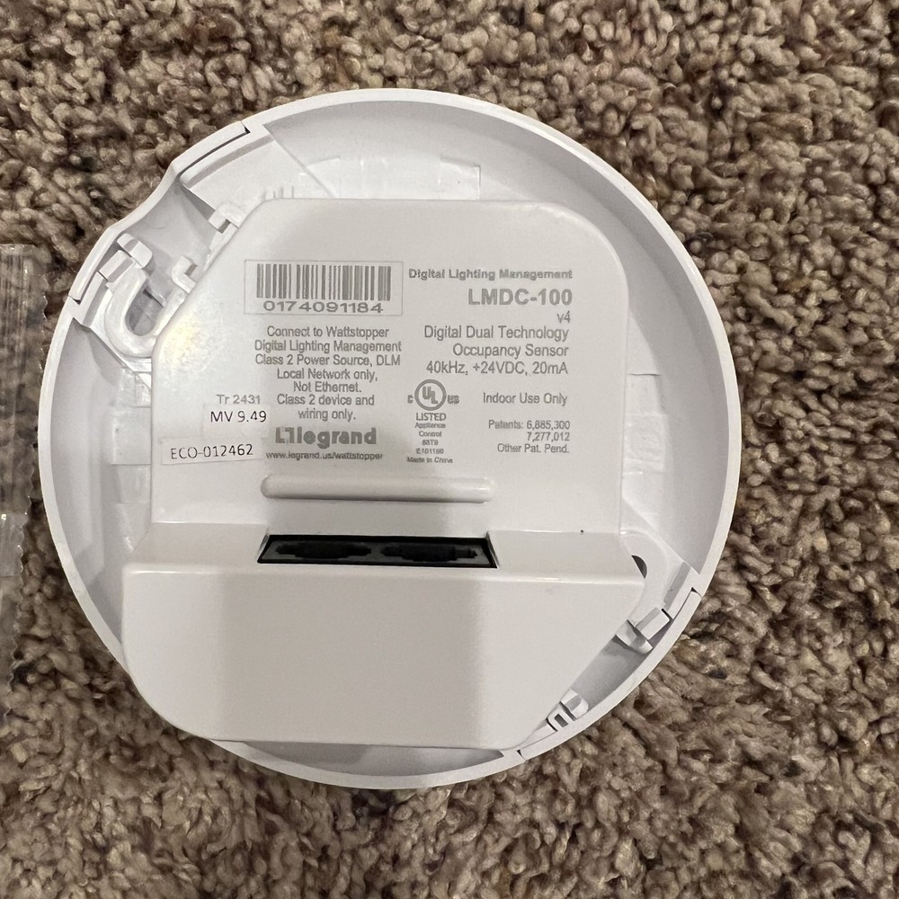 Wattstopper LMDC-100 Dual Technology 24 Volt Digital Occupancy Sensor - White