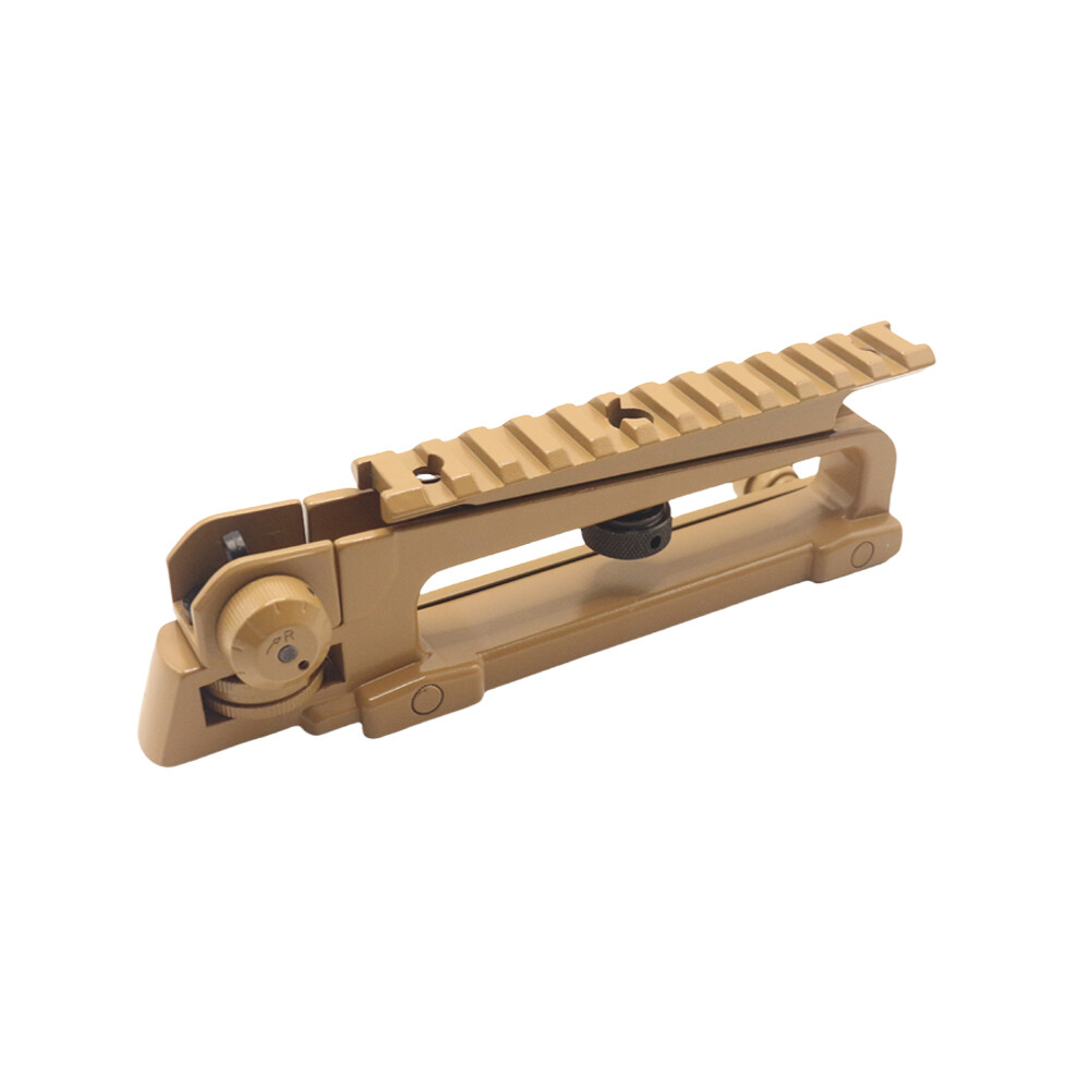Metal Tactical Rear Sight Carry Handle Mount Adjust Removable Low Profile Mount