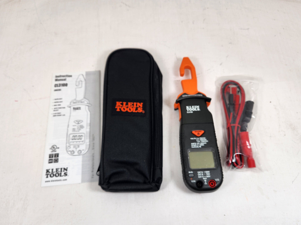 Klein Tools 200 Amp Hook Meter AC DC Volt Multimeter CL3100 "New not in package"