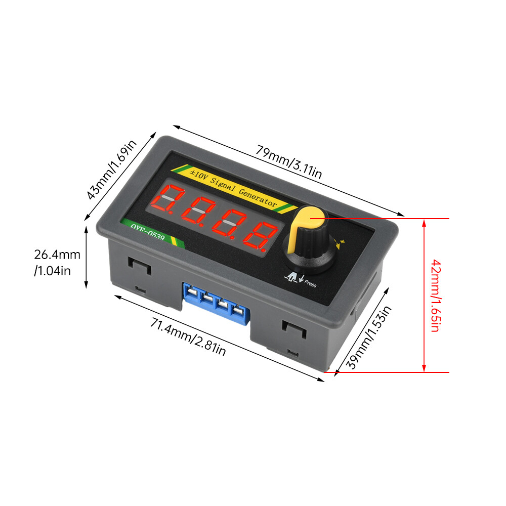 4-Digit Adjustable Voltage/Current Signal Generator Simulator PLC Analog Control