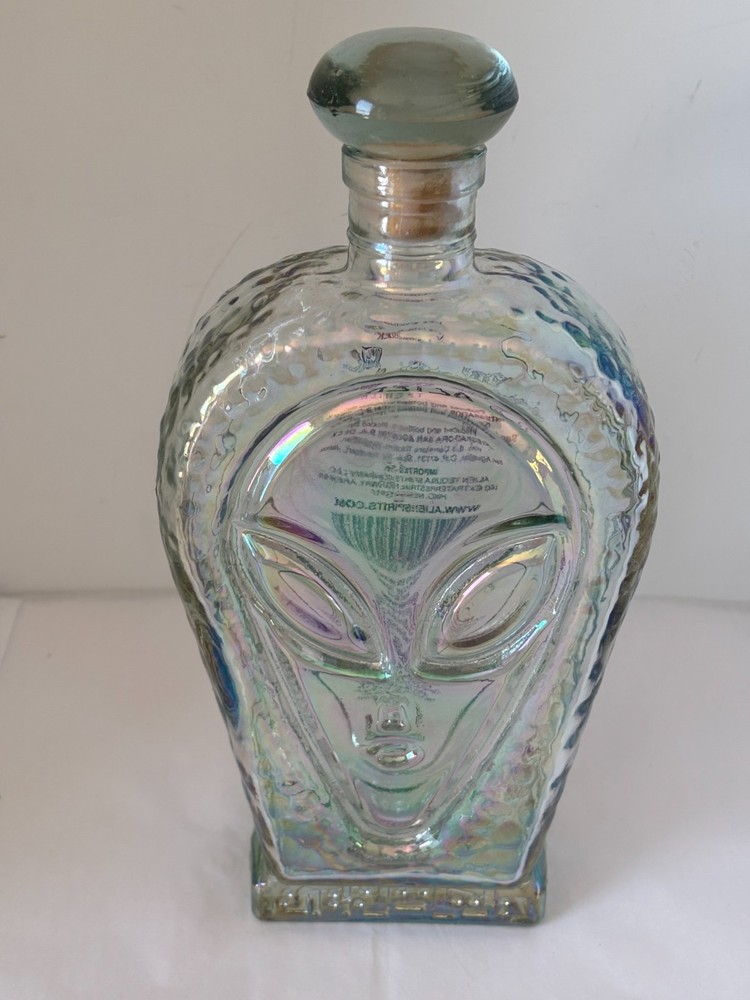 ALIEN Tequila 750 ml Iridescent Bottle - EMPTY