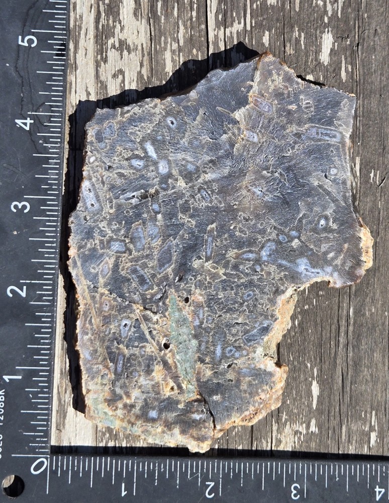 Turkish Stick Agate Slab Slice Lapidary Unique Ankara Turkey