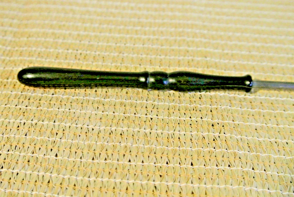 Vintage Web Sterling Silver Candle Snuffer Wood Handle