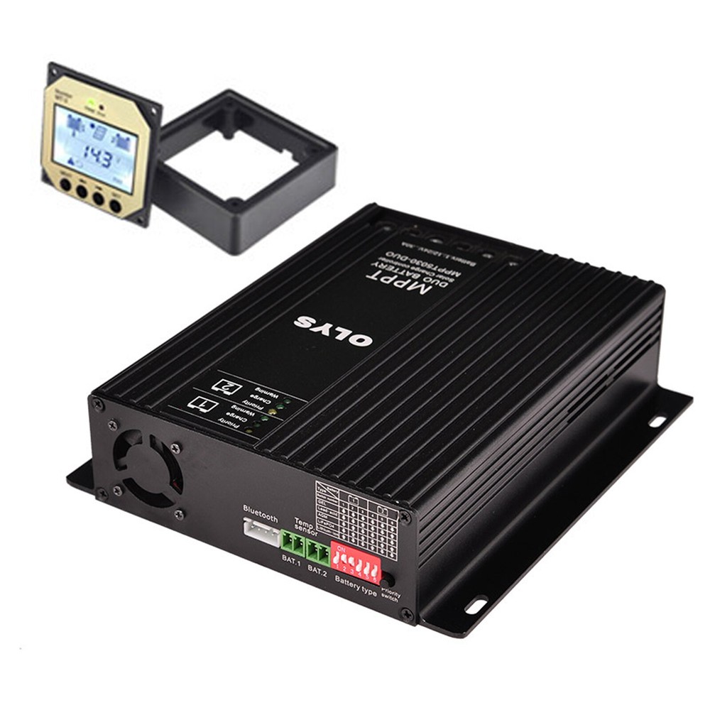 Solar Charge Controller Bluetooth MPPT Lithium Dual Battery Charger Regulator