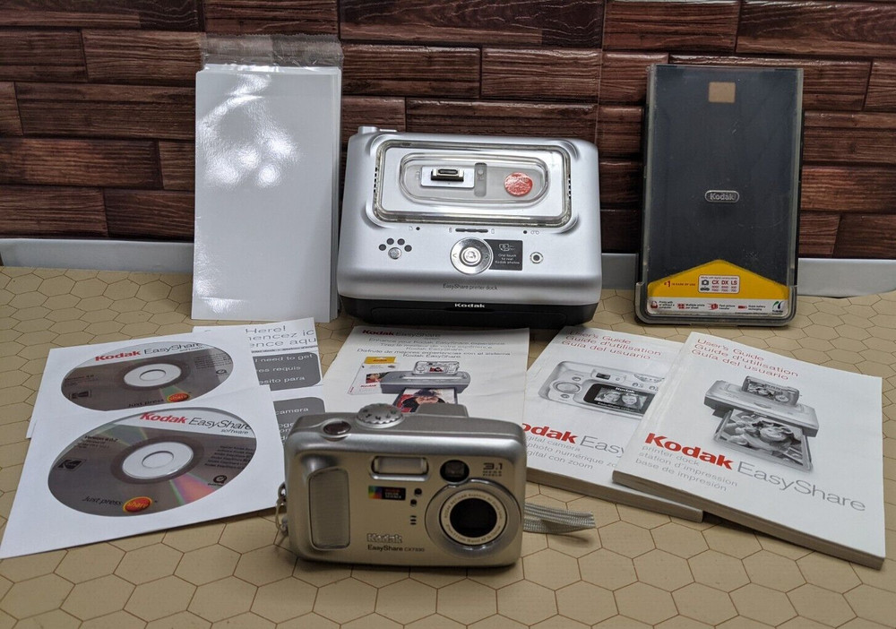 Kodak EasyShare Printer Dock & Camera Bundle Untested w/ Manual Software & Paper