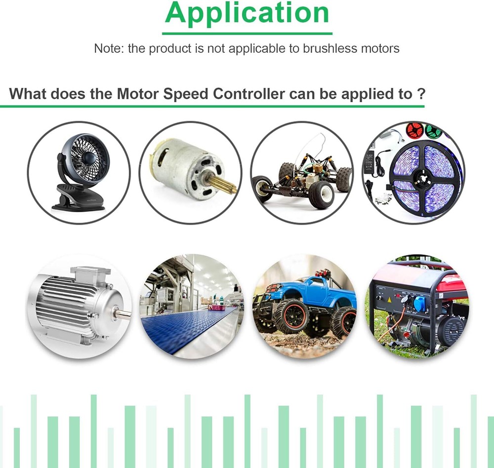 2Pack 12A 500W PWM DC Motor Speed Governor Controller Switch BMG Digital Display