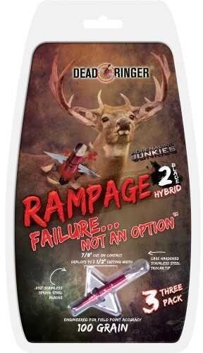 Dead Ringer Rampage 100 Grain 2 Blade (W/ 1.5" Blade)