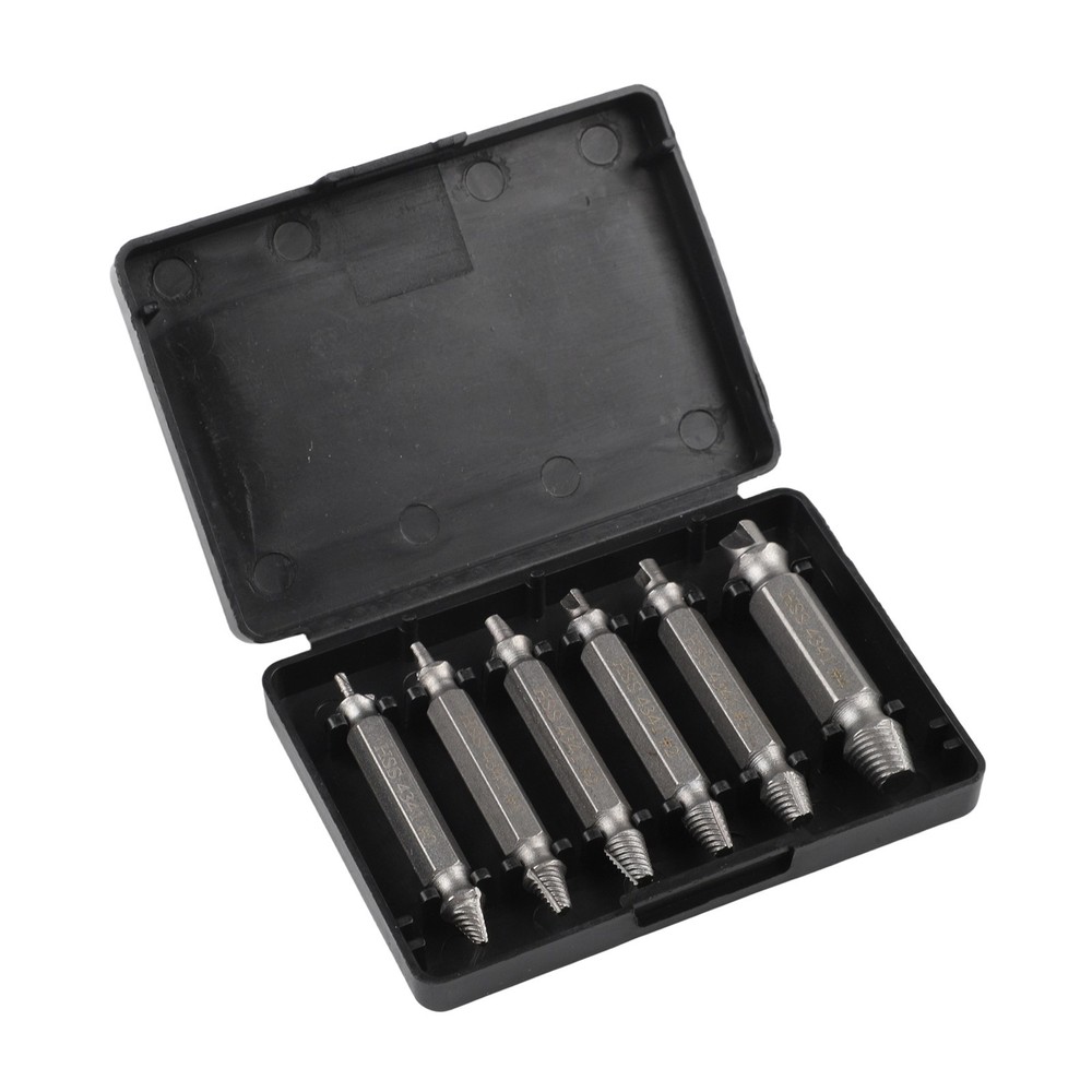 Damaged Screw Extractor Speed Out Drill Bits 6 PCS Tools Set Broken Bolt Remover