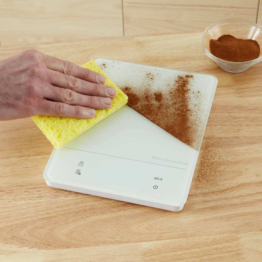 KitchenAid Digital Kitchen Food Scale, 11 pound, White