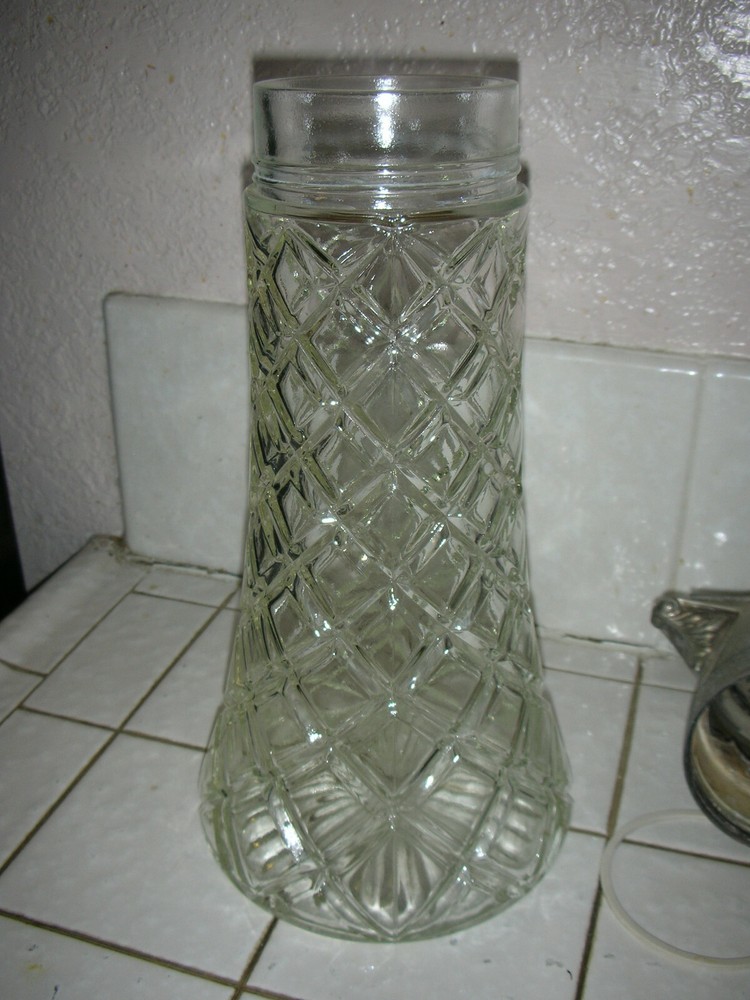 Godinger Silver Plated lid, Lead Crystal Water Pitcher