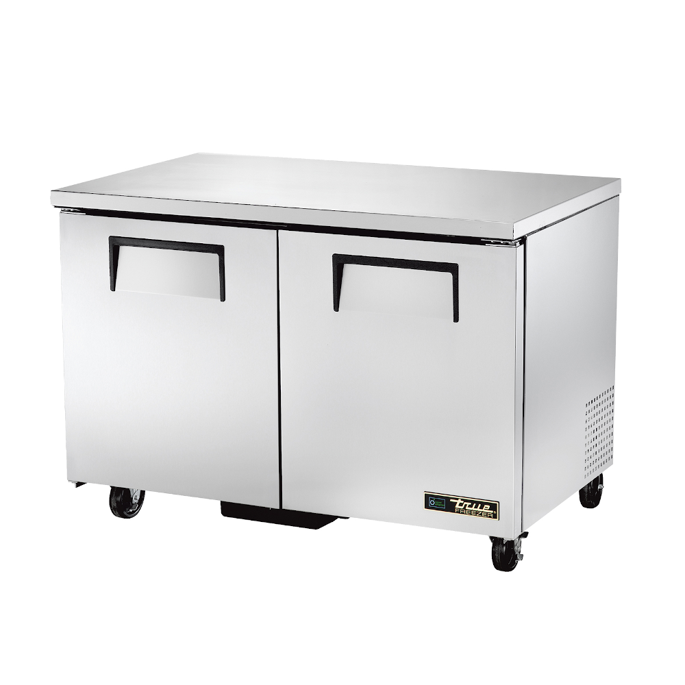 True TUC-48F-HC Two Section Solid Door Undercounter Freezer